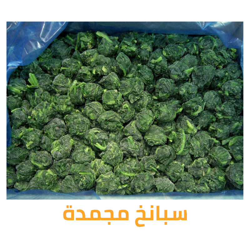 سبانخ مجمدة عالية الجودة جاهزة للتصدير